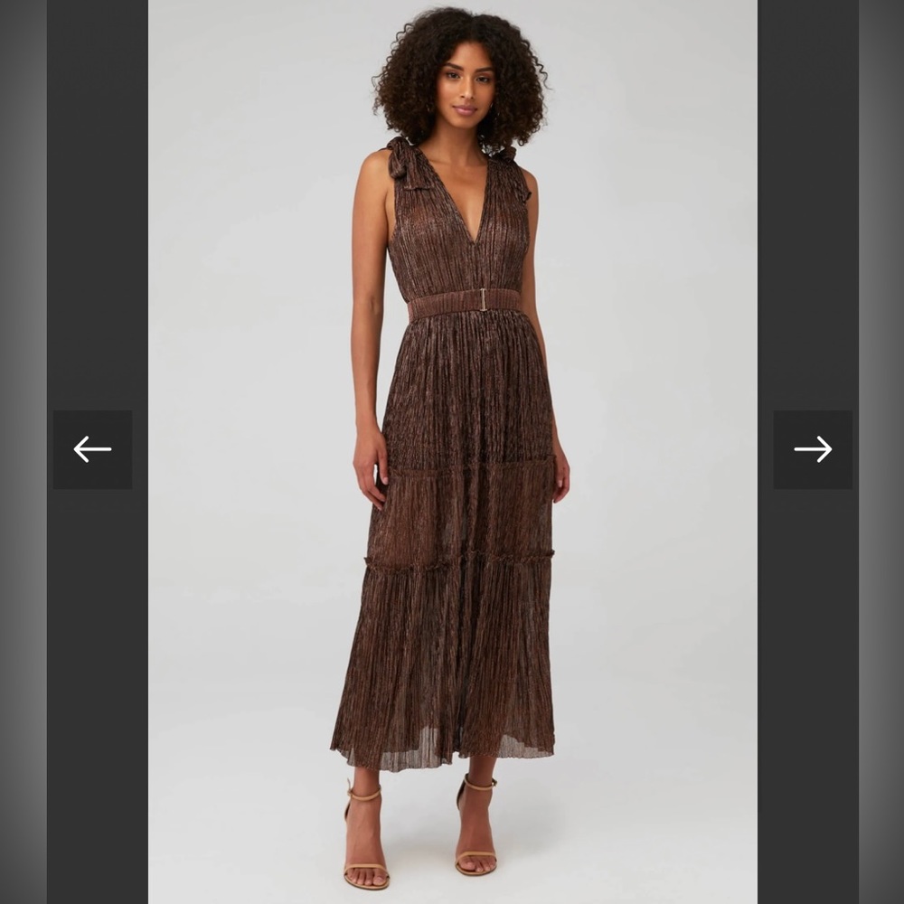 Sabina Musayev Helena dress in Bronze